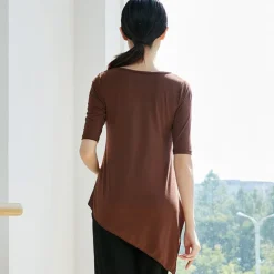 Activewear Top Solid Women's Training Performance Half Sleeve Modal