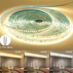 AC220V-240V LED Strip NO Need Driver IP65 Waterproof 3000K 4000K 6000K 2835 120Leds/M Flexible Ribbon Rope Tape Light