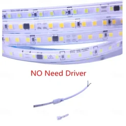 AC220V-240V LED Strip NO Need Driver IP65 Waterproof 3000K 4000K 6000K 2835 120Leds/M Flexible Ribbon Rope Tape Light