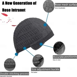 Adecors Demon Slayer Tanjiro Cosplay Wig Female Long Kimetsu No Yaiba Wig with Earrings Markings for Anime Cosplay rose