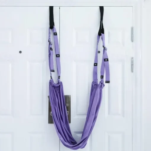 Adjustable Aerial Yoga Strap Elastic Stretch Door Hanging Yoga Belts Hammock Swing Fitness Handstand Rope Training Device For Women