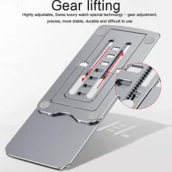 Adjustable aluminum alloy desktop Tablet holder table foldable phone standard mobile phone holder stand for IPhone iPad