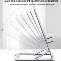Adjustable aluminum alloy desktop Tablet holder table foldable phone standard mobile phone holder stand for IPhone iPad