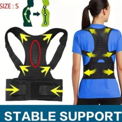 Adjustable Double Pull Strap Shoulder Spine Support Belt Lumbar Posture Correction Men Women Orthopedic Upper Back Brace Corset