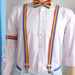 Adjustable Elastic Y Back Style Unisex Suspender With Strong Metal Clips LGBT LGBTQ Accessories Set Adults' Unisex Gay Lesbian Pride Parade Pride Month Festival Carnival