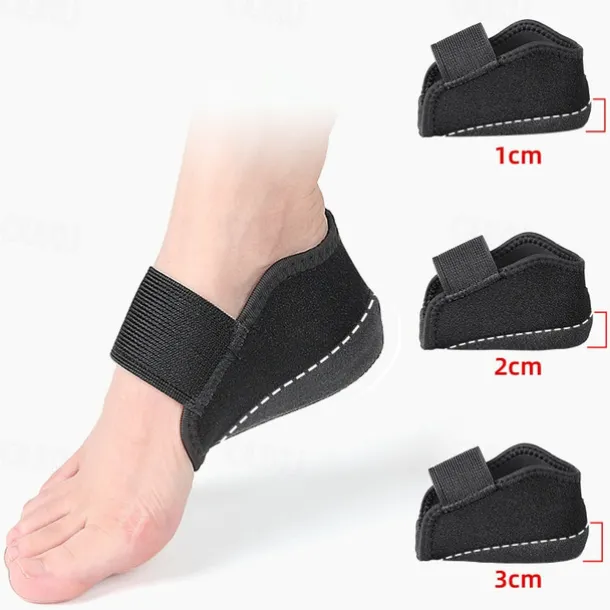 Adjustable Heel Lifts for Foot Support – Comfortable Orthopedic Insoles with 1-3cm Height Adjustment for Men and Women
