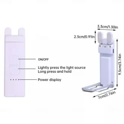 Adjustable Rechargeable 6 LED Book Light for Reading Clip on Book USB Rechargeable Book Reading Light