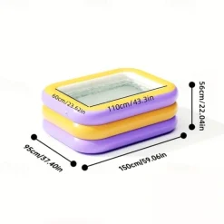 Adult Inflatable Swimming Pool Large Outdoor Water Fun for Home and Family, Weekend Play, Summer Water Play