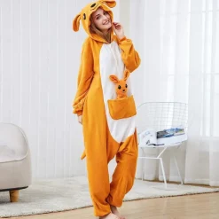 Adults' Cartoon Group Costume Nightwear Onesie Pajamas Carnival Costume Animal Onesie Pajamas Kigurumi Pajamas Funny Costume For Men and Women Carnival Cartoon