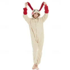 Adults' Character Group Costume Nightwear Onesie Costume Carnival Costume Shark Rabbit Bunny Snorlax Onesie Pajamas Kigurumi Pajamas Funny Costume For Men and Women Carnival Cartoon