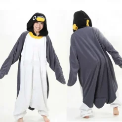 Adults' Character Nightwear Onesie Costume Carnival Costume Penguin Onesie Pajamas Kigurumi Pajamas Funny Costume For Men and Women Carnival Cartoon