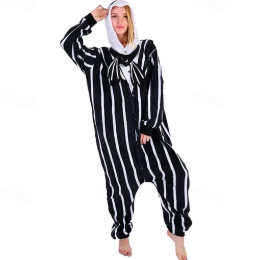 Adults' Character Nightwear Onesie Costume Carnival Costume Unicorn Cat Onesie Pajamas Kigurumi Pajamas For Men and Women Carnival Cartoon