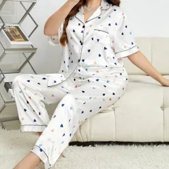 Adults' Heart Bathrobe Pajamas Nightwear Onesie Pajamas Kigurumi Pajamas Cosplay For Women's Dailywear Causal Cartoon
