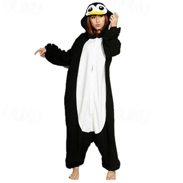 Adults' Patchwork Onesie Costume Carnival Costume Penguin Onesie Pajamas Kigurumi Pajamas Pajamas Funny Costume For Men and Women Carnival Cartoon