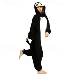 Adults' Patchwork Onesie Costume Carnival Costume Penguin Onesie Pajamas Kigurumi Pajamas Pajamas Funny Costume For Men and Women Carnival Cartoon