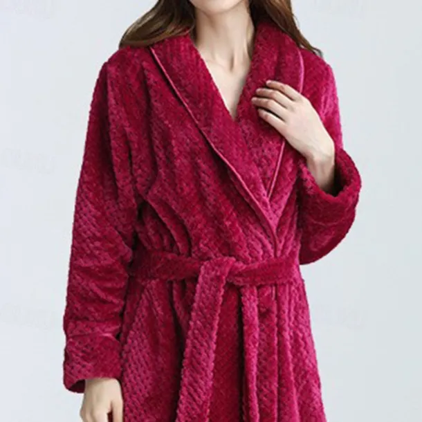 Adults' Solid Color Bathrobe Pajamas Nightwear Onesie Pajamas Kigurumi Pajamas Pajamas For Women's Dailywear Causal Cartoon