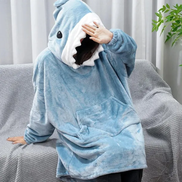 Adults' Solid Color Onesie Pajamas Oversized Hoodie Blanket Wearable Blanket With Pocket Onesie Pajamas Kigurumi Pajamas Cute For Men and Women Carnival Masquerade Cartoon