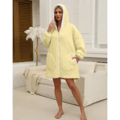 Adults' Solid Color Onesie Pajamas Oversized Hoodie Blanket Wearable Blanket With Pocket Onesie Pajamas Kigurumi Pajamas Cute For Men and Women Carnival Masquerade Cartoon