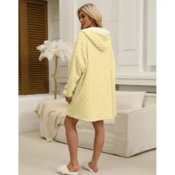 Adults' Solid Color Onesie Pajamas Oversized Hoodie Blanket Wearable Blanket With Pocket Onesie Pajamas Kigurumi Pajamas Cute For Men and Women Carnival Masquerade Cartoon