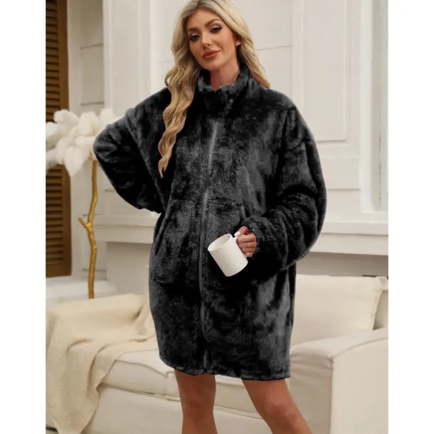 Adults' Solid Color Onesie Pajamas Oversized Hoodie Blanket Wearable Blanket With Pocket Onesie Pajamas Kigurumi Pajamas Cute For Men and Women Carnival Masquerade Cartoon