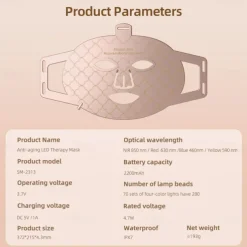 Advanced Anti-aging LED Therapy Mask, Deep Repair, Collagen Boost, Soothe Inflammation, Spot Fading, Make You Radiant and Glowing