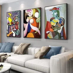 Aesthetic Abstract Canvas Framed Wall Art Large Size 24 X 16 X 3 Pieces Modern Art Natural Minimalist Posters Prints Living Room Bedroom Bathroom Kitchen Office Wall Decor