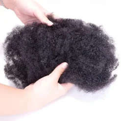Afro Kinkys Bulk Human Hair Afro Kinkys Bulk 100% Human Hair for Micro Loc Mini Twists,30 Gram Each Package Human Hair Afro Kinky Bulk Can be Dyed and Bleached