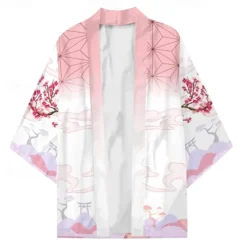 Agatsuma Zenitsu Kamado Tanjiro Rengoku Shinjurou Cartoon Kimono Anime 3D Harajuku Graphic Kawaii For Men's Adults' Carnival Masquerade Back To School 3D Print