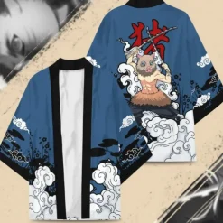 Agatsuma Zenitsu Kamado Tanjiro Rengoku Shinjurou Cartoon Kimono Anime 3D Harajuku Graphic Kawaii For Men's Adults' Carnival Masquerade Back To School 3D Print