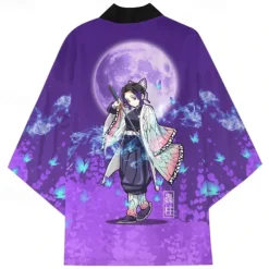 Agatsuma Zenitsu Kamado Tanjiro Rengoku Shinjurou Cartoon Kimono Anime 3D Harajuku Graphic Kawaii For Men's Adults' Carnival Masquerade Back To School 3D Print