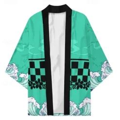 Agatsuma Zenitsu Kamado Tanjiro Rengoku Shinjurou Cartoon Kimono Anime 3D Harajuku Graphic Kawaii For Men's Adults' Carnival Masquerade Back To School 3D Print