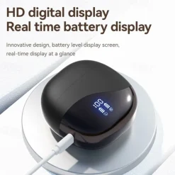 AI Translation Headset - Wireless Real-time translation in 144 languages Active noise cancellation Touch controls Condenser microphone Type-C charging for business travel and social interaction
