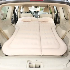Air Mattress Camping Bed Cushion Pillow Inflatable Thickened Car Air Bed Mattress with Electric Air Pump Portable Sleeping Pad for Travel Camping