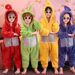 Alien Teletubbies Halloween Cosplay Costume Kigurumi Pajamas Onesies Cosplay Kid's Boys' Girls' Carnival Masquerade Mardi Gras Party / Evening Easy Halloween Costumes Dress Up