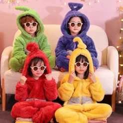 Alien Teletubbies Halloween Cosplay Costume Kigurumi Pajamas Onesies Cosplay Kid's Boys' Girls' Carnival Masquerade Mardi Gras Party / Evening Easy Halloween Costumes Dress Up