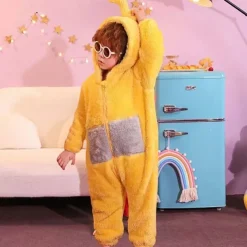 Alien Teletubbies Halloween Cosplay Costume Kigurumi Pajamas Onesies Cosplay Kid's Boys' Girls' Carnival Masquerade Mardi Gras Party / Evening Easy Halloween Costumes Dress Up