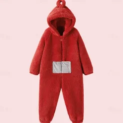 Alien Teletubbies Halloween Cosplay Costume Kigurumi Pajamas Onesies Cosplay Kid's Boys' Girls' Carnival Masquerade Mardi Gras Party / Evening Easy Halloween Costumes Dress Up