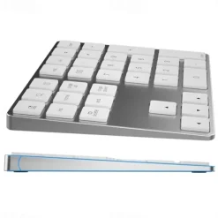 Aluminum Alloy Bluetooth Wireless Numeric Keypad with USB HUB Digital Input Function for WindowsMac OSAndroid laptop PC