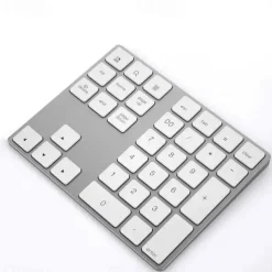 Aluminum Alloy Bluetooth Wireless Numeric Keypad with USB HUB Digital Input Function for WindowsMac OSAndroid laptop PC