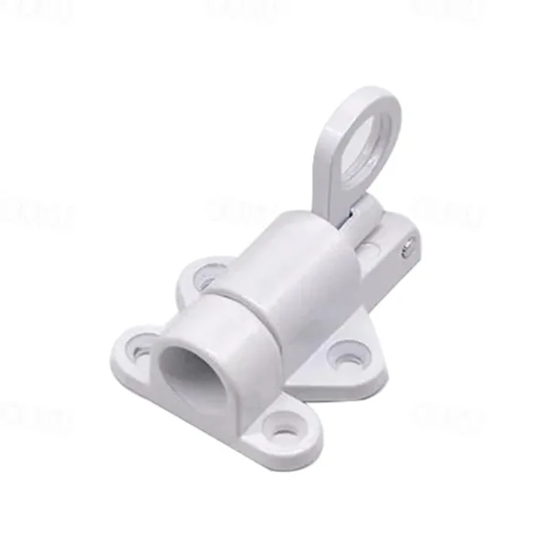 Aluminum Alloy Bolt Lock Self-Closing Automatic Latch Window Gate Security Pull Ring Spring Bounce Door Bolt Latch Lock