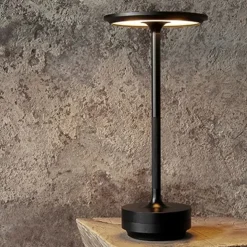 Aluminum Cordless Table Lamp Type-C Rechargeable Bedside Lamp with 3-Levels of Dimming Bedroom Living Room Restaurant