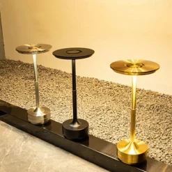 Aluminum Cordless Table Lamp Type-C Rechargeable Bedside Lamp with 3-Levels of Dimming Bedroom Living Room Restaurant