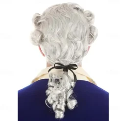 American Colonial Powdered Wig for Men Halloween Wigs Halloween Wigs