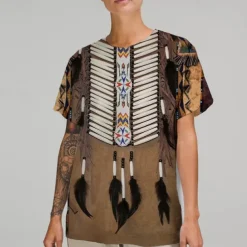 American Indian Native American T-shirt Print Graphic For Couple's Men's Women's Adults' Masquerade 3D Print Casual Daily