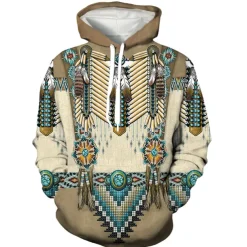 American Indian Native American Hoodie 3D Harajuku Graphic Kawaii For Men's Women's Adults' Halloween Carnival 3D Print