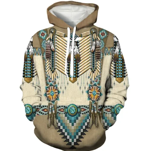 American Indian Native American Hoodie 3D Harajuku Graphic Kawaii For Men's Women's Adults' Halloween Carnival 3D Print