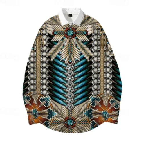 American Indian Native American Blouse / Shirt Print Graphic For Couple's Men's Women's Adults' 3D Print Casual Daily