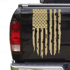American USA Flag Truck Tailgate Vinyl Decal Car Sticker Compatible with Most Pickup Trucks and Most Vehicles