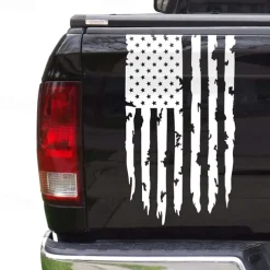American USA Flag Truck Tailgate Vinyl Decal Car Sticker Compatible with Most Pickup Trucks and Most Vehicles
