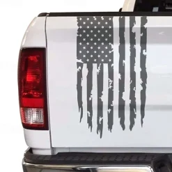 American USA Flag Truck Tailgate Vinyl Decal Car Sticker Compatible with Most Pickup Trucks and Most Vehicles